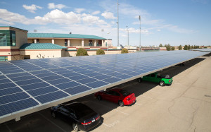 Solar panels on a stadium parking lot in Lancaster Photo: Monica Almeida for The new York Times Source: www.nytimes.com