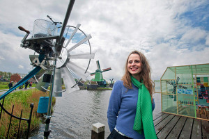 Merel Karhof in the Netherlands, where she has set up a temporary factory using wind to make furniture Photo: Herman Wouters for The New York Times Source: www.nytimes.com
