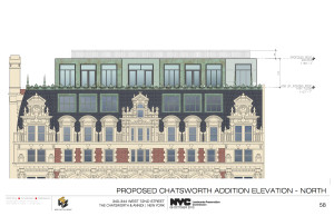 Proposed Chatsworth addition elevation North Image: Montroy Andersen Demarco Source: www.nyc.com