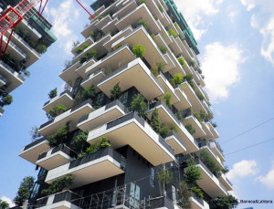 Boeri Studio's Bosco Verticale vertical forest is nearing completion in Milan Photo: Barreca & LaVarra Source: www.inhabitat.com